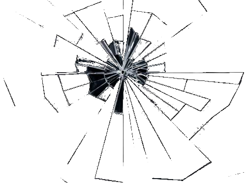 gebrochenes Glas